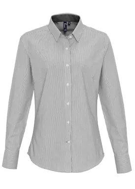 Premier Women's Cotton-Rich Oxford Stripe Shirt