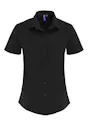 Premier Women's Stretch-Fit Poplin Short-Sleeve Cotton Shirt Vorschaubild