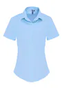Premier Women's Stretch-Fit Poplin Short-Sleeve Cotton Shirt Vorschaubild