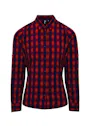 Premier Women's Mulligan-Check Cotton Long-Sleeve Shirt Vorschaubild