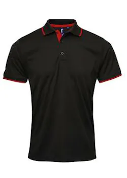 Premier Workwear PW618 Polo Contraste Coolchecker® coupe standard thumbnail (vignette)
