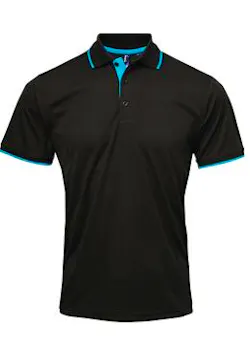 Premier Workwear PW618 Polo Contraste Coolchecker® coupe standard thumbnail (vignette)