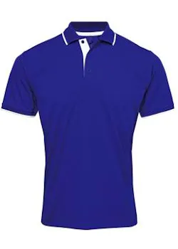Premier Workwear PW618 Polo Contraste Coolchecker® coupe standard thumbnail (vignette)