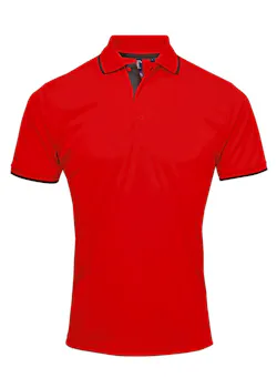 Premier Workwear PW618 Polo Contraste Coolchecker® coupe standard thumbnail (vignette)