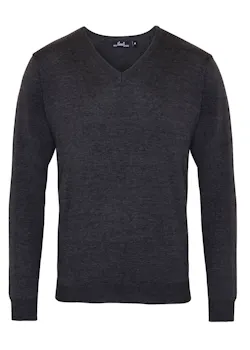 Premier Men´s col en V en maille sweat-shirt thumbnail (vignette)