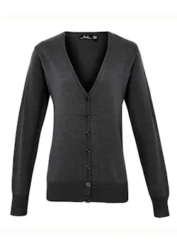 Premier Women´s Button Through Knitted Cardigan miniatuur