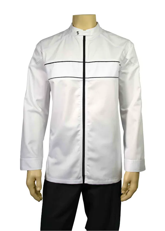 ## Chaud Devant Guzzi weiße Kochjacke