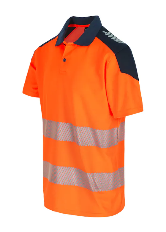 Herock Orbit High Viz Poloshirt kurze Ärmel