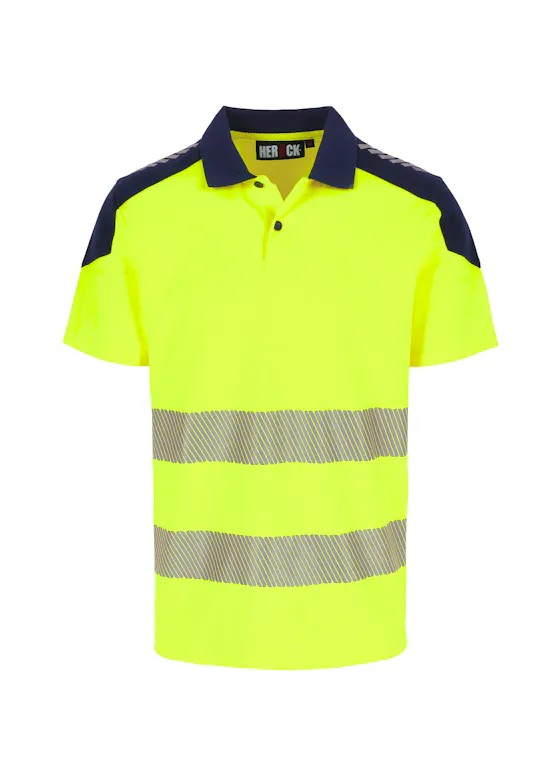 Herock Orbit High Viz Poloshirt kurze Ärmel