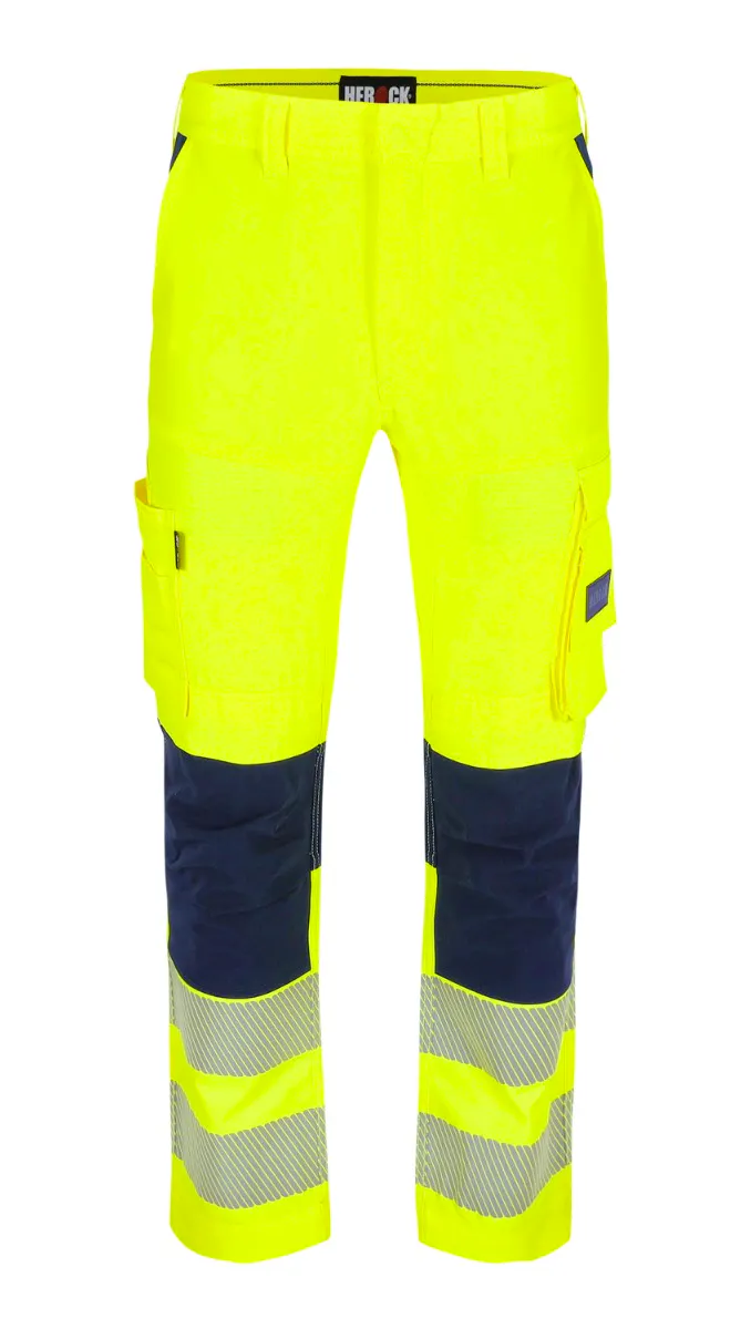 High Vis Geel/Marineblauw