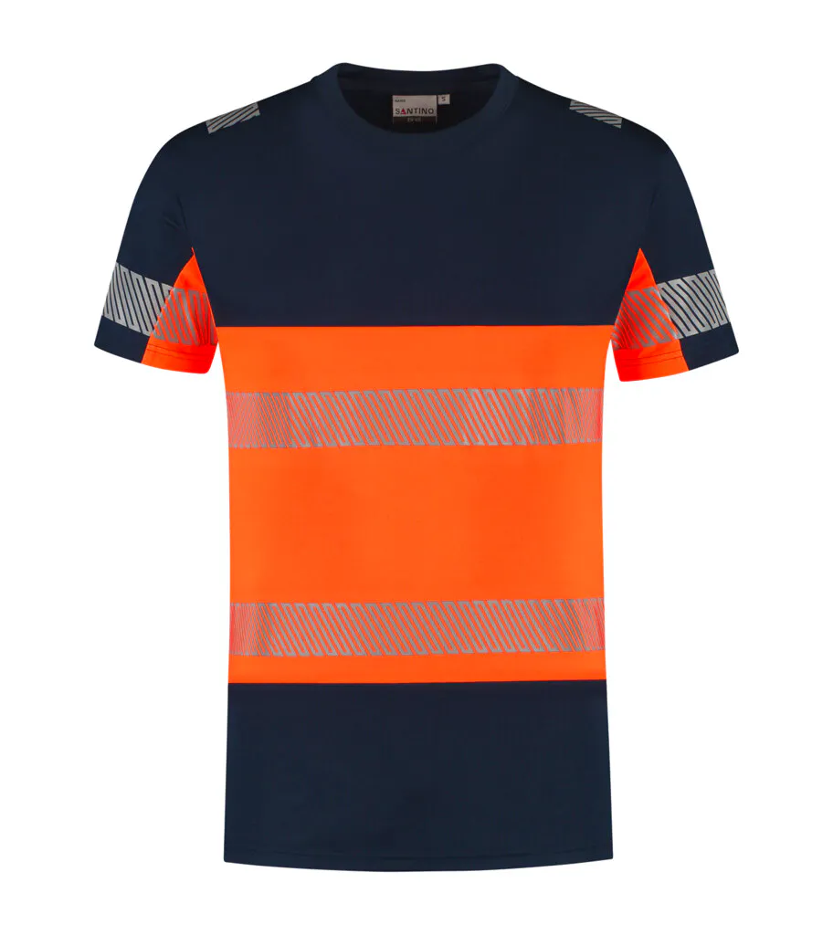 Marineblauw/Fluo Oranje
