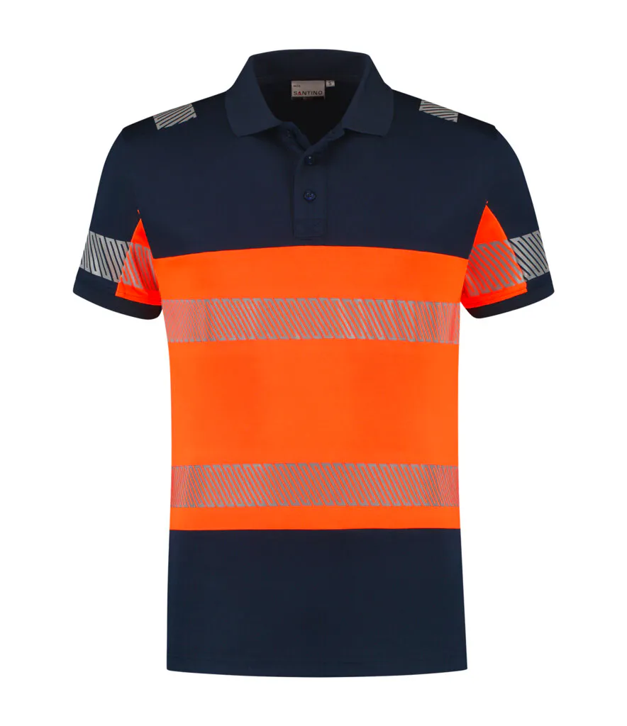Marineblauw/Fluo Oranje