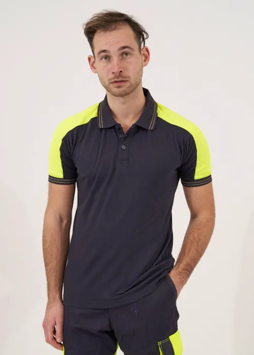 Projob 642018 2018 Poloshirt Met Fluo Inzetstukken Regular Fit