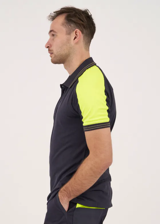 Projob 642018 (2018) Poloshirt mit Fluo-Einsätzen, Regular-Fit