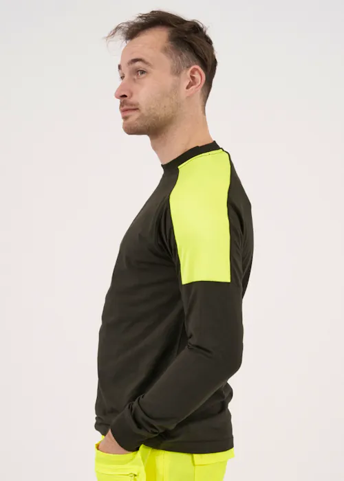 Projob 2020 T-Shirt Lange Mouwen Fluo Inzetstukken Regular Fit