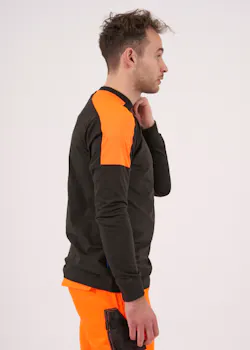 Projob 2020 T-Shirt Lange Mouwen Fluo Inzetstukken Regular Fit miniatuur