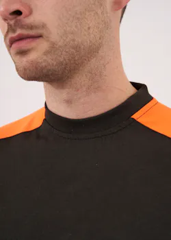 Projob 2020 T-Shirt Lange Mouwen Fluo Inzetstukken Regular Fit miniatuur