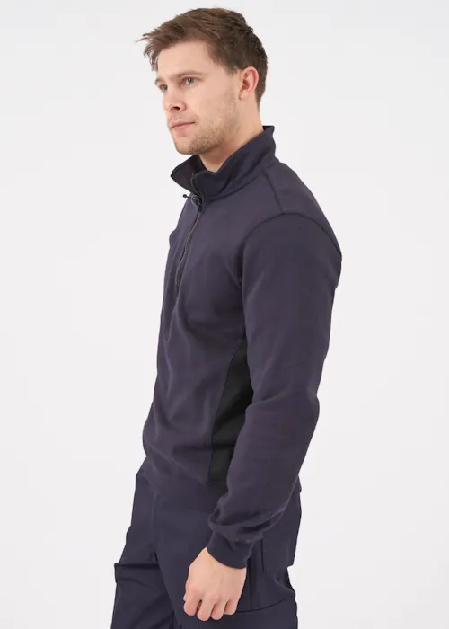 Projob 642128 sweat-shirt à fermeture éclair courte coupe standard