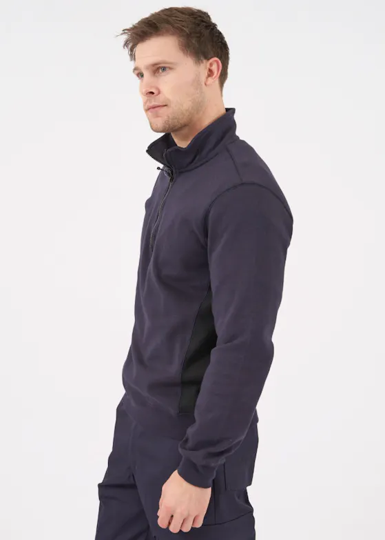 Projob 642128: Sweatshirt mit kurzem Reißverschluss, Regular Fit