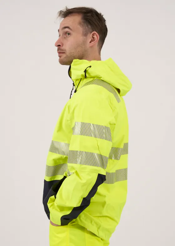 Projob 6416 Warnschutz-Regenjacke, EN ISO 20471, Klasse 3