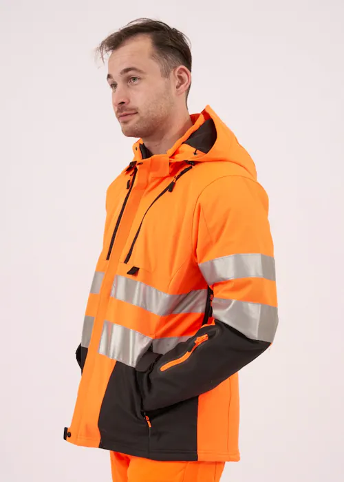 Projob 6420 Gevoerde Signalisatiesoftshell EN ISO 20471 Klasse 3