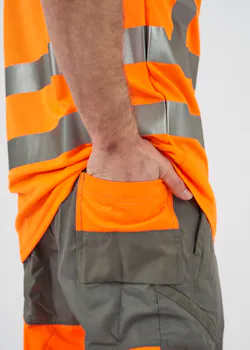 Projob 6501 Pantalon de signalisation avec poches pour genouillères EN ISO 20471 Classe 2 thumbnail (vignette)