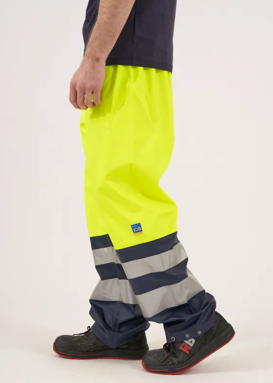 Projob 6504 Warnschutz-Regenhose nach EN ISO 20471, Klasse 2