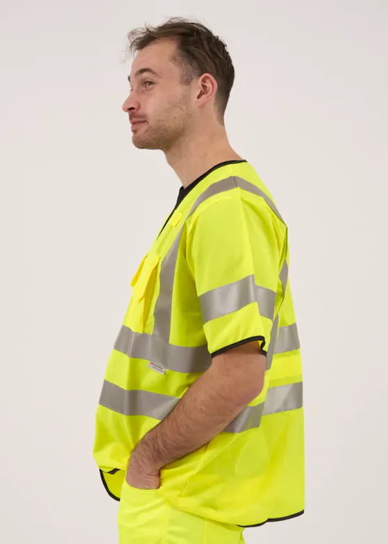 Projob 6707 Warnweste mit Ärmeln, EN ISO 20471, Klasse 3, reflektierend