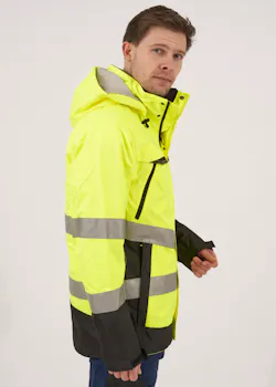Projob Gevoerde Signalisatie Regenjas EN ISO 20471 Klasse 3 6441  miniatuur