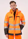 Projob Gefütterte Warnschutz-Regenjacke, EN ISO 20471, Klasse 3, 6441 Vorschaubild