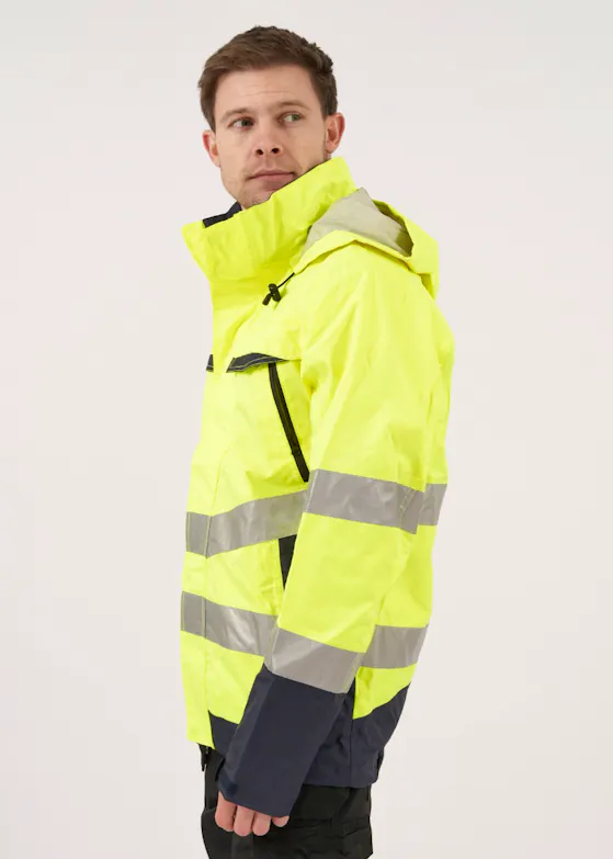 Projob Warnschutz-Regenjacke EN ISO 20471, Klasse 3, 6440