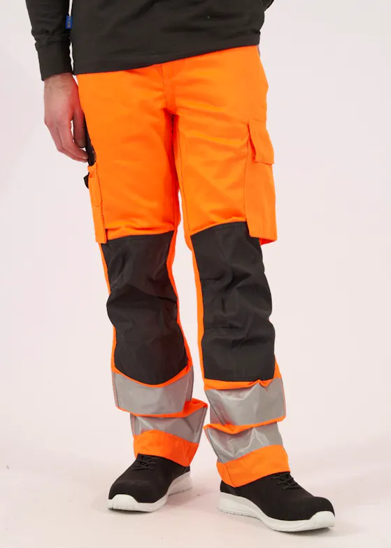 Projob Warnschutzhose mit Knietaschen, EN ISO 20471, Klasse 2, 6532