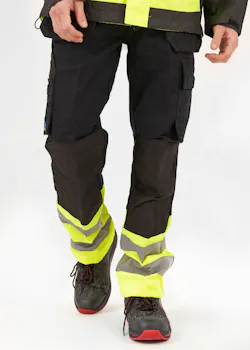 Projob pantalon de signalisation avec poches pour genouillères et poches type jean EN ISO 20471 classe 1 6530