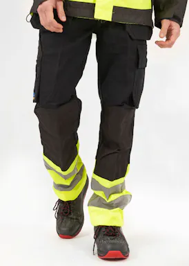 Projob Warnhose mit Kniepolstertaschen und Nageltaschen, EN ISO 20471 Klasse 1, 6530