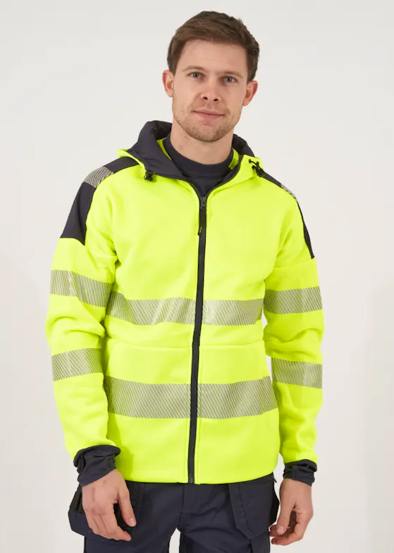 Projob 6110 Signal-Hoodie, EN ISO 20471 Klasse 3, Stretch Regular-Fit
