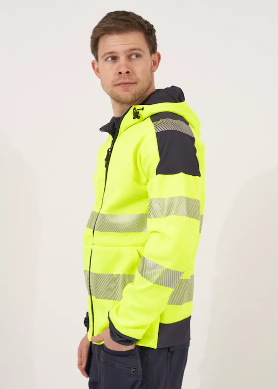 Projob 6110 Signal-Hoodie, EN ISO 20471 Klasse 3, Stretch Regular-Fit