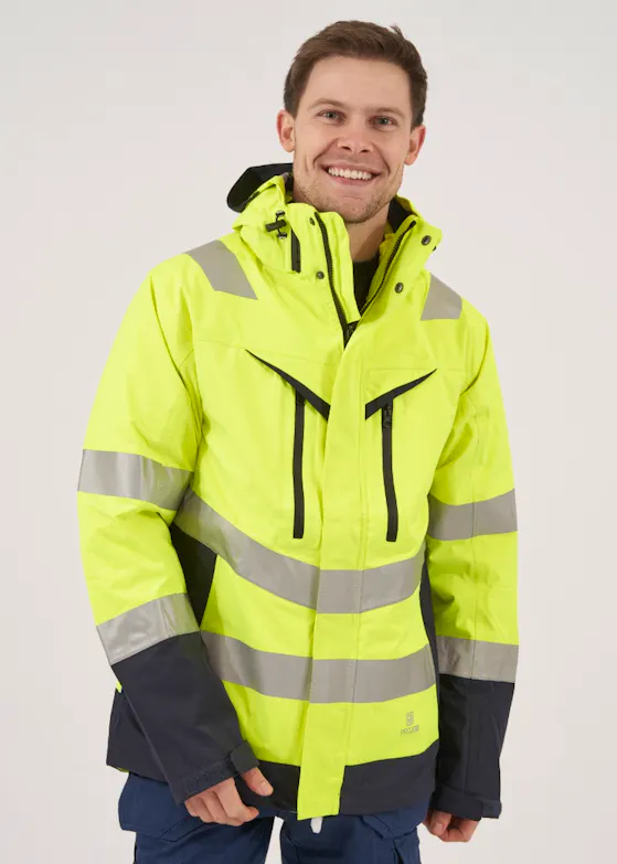 Projob Warnschutzjacke 3-in-1, EN ISO 20471, Klasse 3/2, 6445