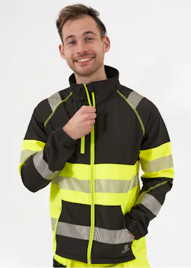 Projob Warnschutz-Softshelljacke EN ISO 20471, Klasse 1, 6443