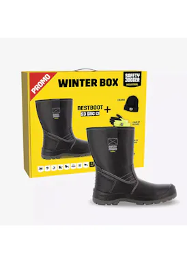 Safety Jogger Bestboot S3 Arbeitsstiefel, hoch, schwarz, Winter-Promobox