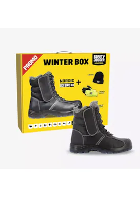 Safety Jogger Nordi S3 Arbeitsstiefel, hoch, schwarz, Winter-Promobox