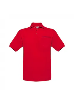B&C Safran Pocket BCPU415 Poloshirt Piqué Regular Fit miniatuur