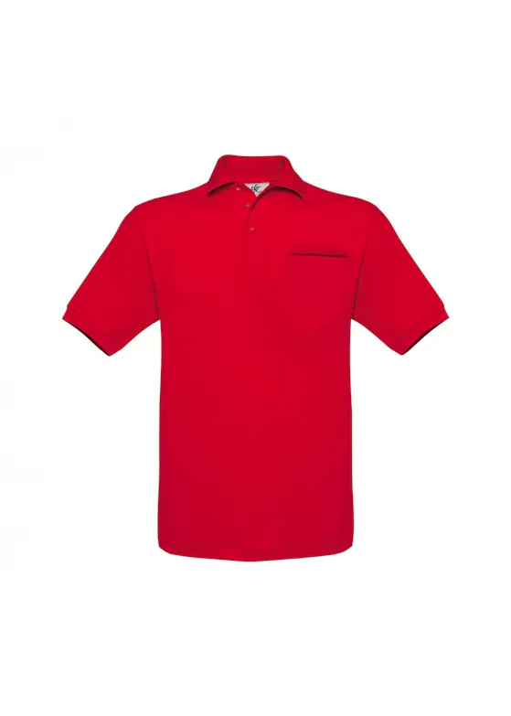 B&C Safran Pocket BCPU415 Poloshirt Piqué Regular Fit