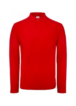B&C Men´s Long Sleeve Polo ID.001 miniatuur