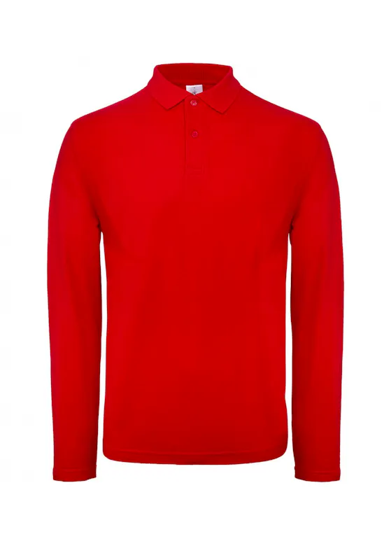 B&C Men´s Long Sleeve Polo ID.001