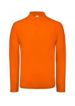 B&C Men´s Long Sleeve Polo ID.001 miniatuur