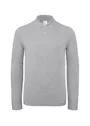 B&C Men´s Long Sleeve Polo ID.001 miniatuur