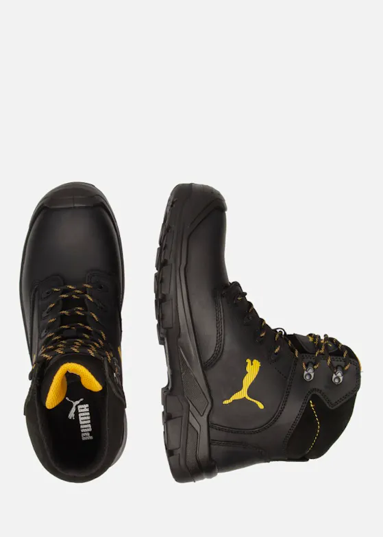 Puma Borneo Black S3 Sicherheitsschuh halbhoch