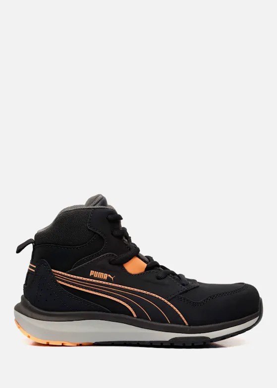 Puma Stepper Black/Peach Mid S3S ESD Werkschoen