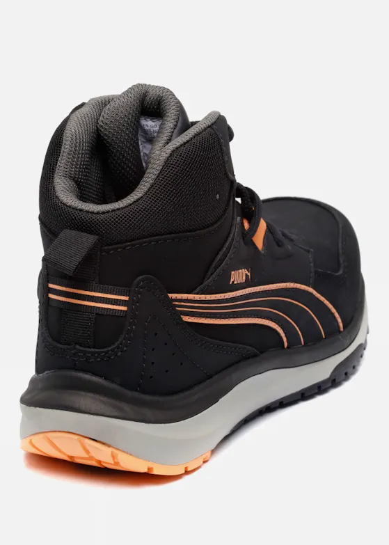 Puma Stepper Black/Peach Mid S3S ESD Werkschoen