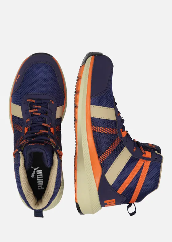 Puma Rival Mid S1PS ESD FO HRO SR Werkschoen Blauw/Oranje